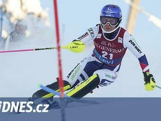 Šestnácté místo pro Dubovskou, Vlhová slalom v Levi nedojela. Slaví Shiffrinová