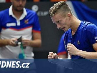 Macháč se rozjel, Lehečku tým hecuje. Češi chtějí roli černého koně Davis Cupu