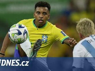 Brazilský fotbalista Rodrygo se stal po zápase s Argentinou terčem rasismu