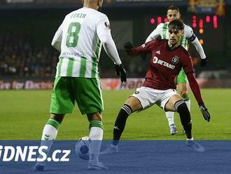 ONLINE: Sparta - Betis 0:0, šance hostů likviduje Vindahl. Haraslín neúspěšný