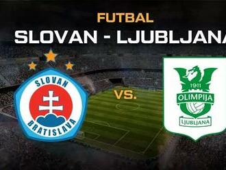 Slovan – Ljubljana live v TV, online prenos, tabuľka, program, vstupenky, zostavy, kurzy