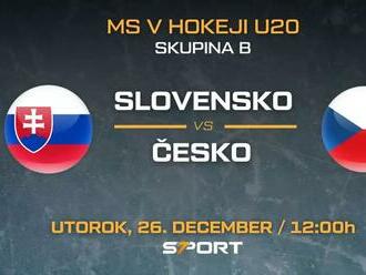 Slovensko – Česko na MS v hokeji do 20 rokov 2024 – program, zostavy, live stream zadarmo