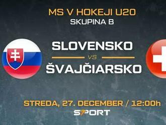 Slovensko – Švajčiarsko na MS v hokeji do 20 rokov 2024 – program, zostavy, live stream zadarmo