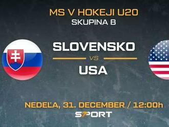 Slovensko – USA na MS v hokeji do 20 rokov 2024 – program, zostavy, live stream zadarmo