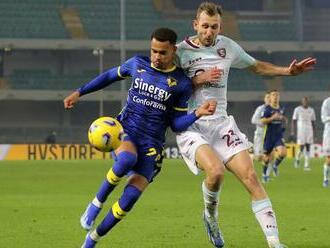 Súboj Slovákov v Serii A pre Gyömbéra. Salernitana vybojovala dôležitú výhru