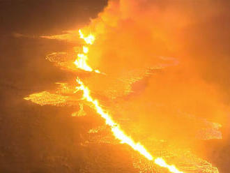 Erupcia sopky na Islande poľavuje, mesto Grindavík však zostáva naďalej neprístupné