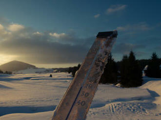 Teploty byly po ránu hluboko pod nulou, na Kvildě naměřili minus 29 st. C