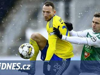 Jablonec - Zlín 2:2, oslabení hosté v závěru ztratili nadějný náskok