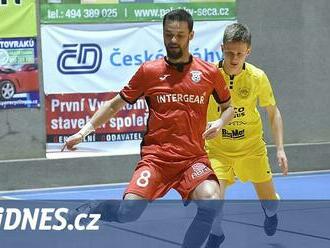 Plzeň a Chrudim dělí v čele tabulky futsalové ligy osm branek