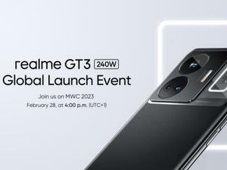 Realme GT3 prinesie 240 W nabíjanie. Odhalené bude na MWC 2023