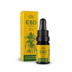 CBD GOLD 5 %, Full spectrum olej – 10 ml