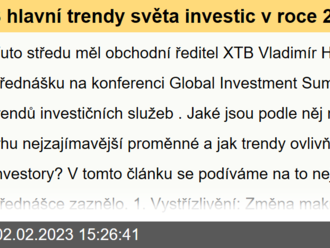 3 hlavní trendy světa investic v roce 2023