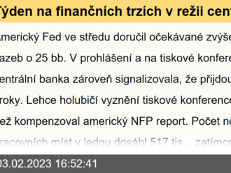 Týden na finančních trzích v režii centrálních bank je u konce  