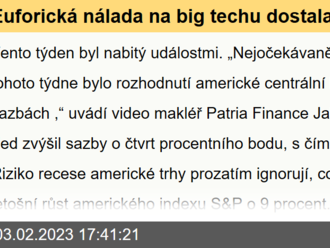 Euforická nálada na big techu dostala sprchu. S nákupy bych vyčkával - Jakub Brukner