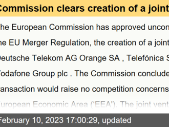 Commission clears creation of a joint venture by Deutsche Telekom, Orange, Telefónica and Vodafone - Mergers