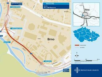 V březnu začneme upravovat další část VMO v ulici Bauerově v Brně, provoz bude veden v režimu 1+1, předpoklad dokočení je v roce 2024