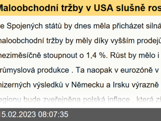 Maloobchodní tržby v USA slušně rostly  