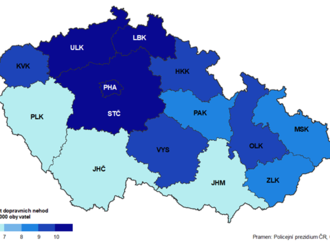 Dopravní nehody v Pardubickém kraji v roce 2022