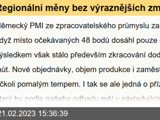 Regionální měny bez výraznějších změn  