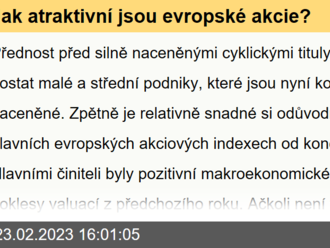 Jak atraktivní jsou evropské akcie?