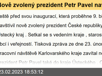 Nově zvolený prezident Petr Pavel navštívil Ústecký region