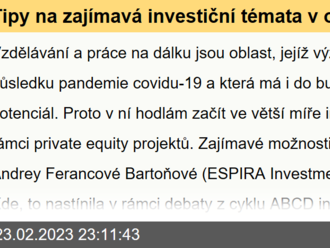 Tipy na zajímavá investiční témata v oblasti private equity od tržní matadorky