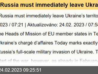 “Russia must immediately leave Ukraine’s territory”