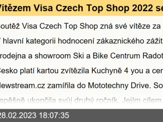 Vítězem Visa Czech Top Shop 2022 se stalo Ski a Bike Centrum Radotín