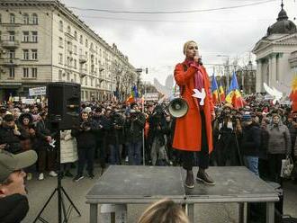 Protest proti novej prozápadnej vláde Moldavska vyvolal obavy z nepokojov