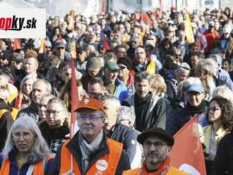 Vo Francúzsku sa konali ďalšie protesty proti plánovanej dôchodkovej reforme