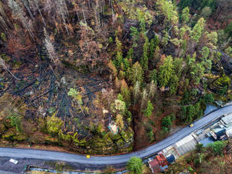 Končí uzavírka silnice ze Hřenska na Mezní Louku, skončila sanace kamenů