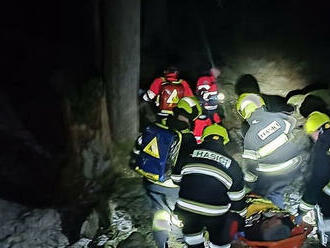 Dvě jednotky hasičů ve spolupráci se zdravotnickou záchrannou službou a za pomoci lanové techniky v…