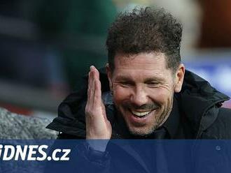 Atlético Madrid deklasovalo Sevillu 6:1 při rekordním zápase kouče Simeoneho