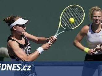 Krejčíková se Siniakovou jsou ve finále čtyřhry v Indian Wells