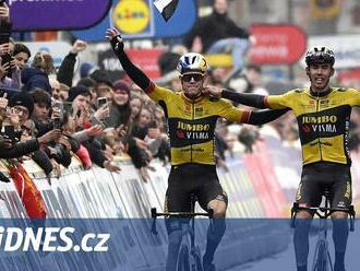 Exhibice Jumbo-Visma. Gent-Wevelgem ovládli po sólu Laporte a van Aert