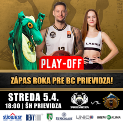 ZÁPAS ROKA! Štvrťfinále Play-off: BC Prievidza - Iskra Svit