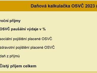 Daňové přiznání OSVČ 2023  za rok 2022 - nutno podat do pondělí 3. dubna 2023, elektronicky do 2. května 2023