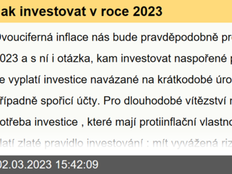 Jak investovat v roce 2023