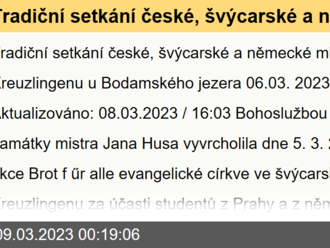 Tradiční setkání české, švýcarské a německé mládeže v Kreuzlingenu u Bodamského jezera