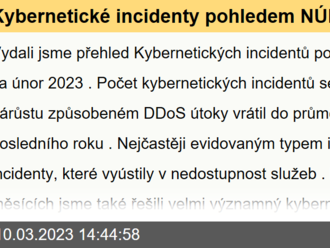 Kybernetické incidenty pohledem NÚKIB - únor 2023