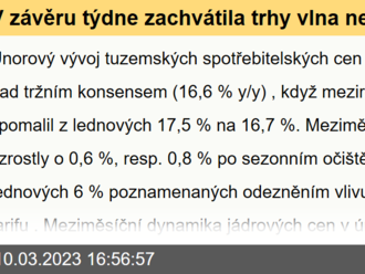 V závěru týdne zachvátila trhy vlna nervozity  