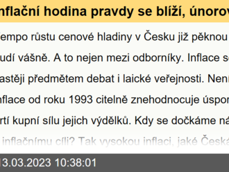 Inflační hodina pravdy se blíží, únorová data krotí optimismus