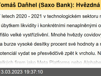 Tomáš Daňhel  : Hvězdná dot-com bublina 2.0 praskla, odděluje se zrno od plev. Na kolaps FAANG bych ale určitě nesázel