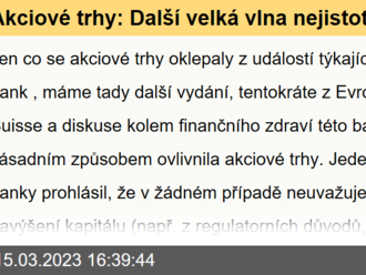 Akciové trhy: Další velká vlna nejistoty - Komentář