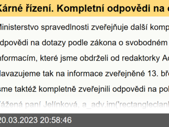 Kárné řízení. Kompletní odpovědi na otázky redaktorky Adély Jelínkové