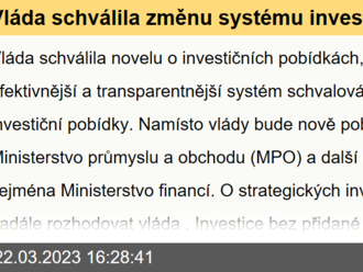 Vláda schválila změnu systému investičních pobídek. Cílem je podpora investic s vyšší přidanou hodnotou