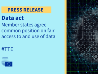 Akt o datech - členské státy schválily společný postoj ke spravedlivému přístupu k datům a jejich využívání