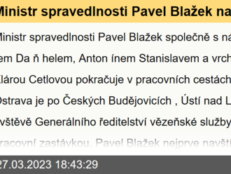 Ministr spravedlnosti Pavel Blažek na pracovním jednání v Ostravě