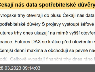 Čekají nás data spotřebitelské důvěry z USA a projevy Baileyho a Lagardové - Ekonomický kalendář