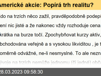 Americké akcie: Popírá trh realitu?